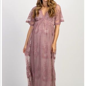 Pink blush maternity dress size small